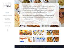 Tablet Screenshot of cateringtrio.com